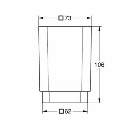 Похар Grohe Selection Cube матово бяло