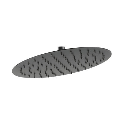 Ferro Slim 300 mm Matte Black Shower Head