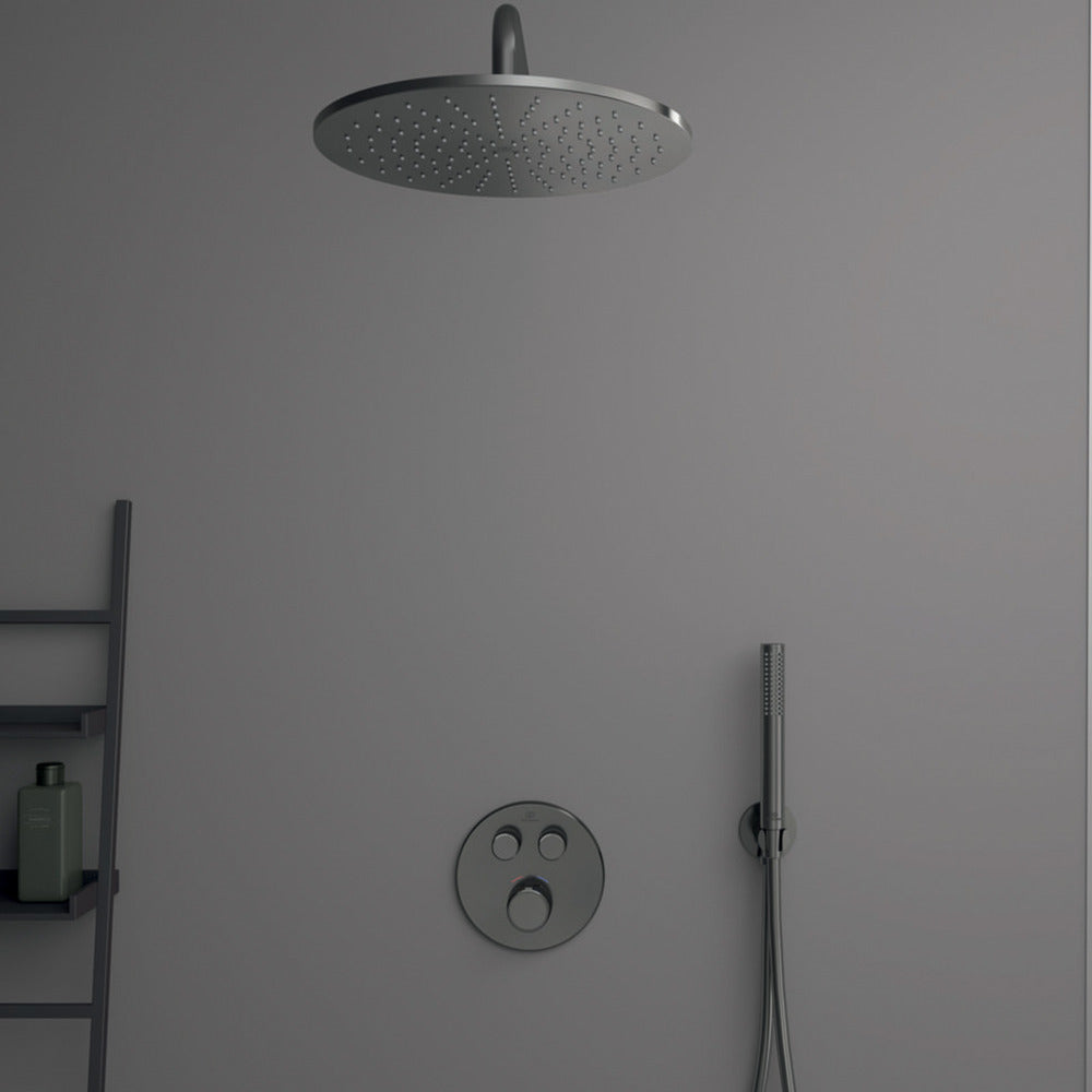 Ideal Standard IdealRain 300 mm Shower Head Grey Magnetic Grey 1 Function