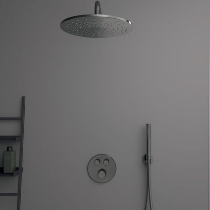 Ideal Standard IdealRain 300 mm Shower Head Grey Magnetic Grey 1 Function