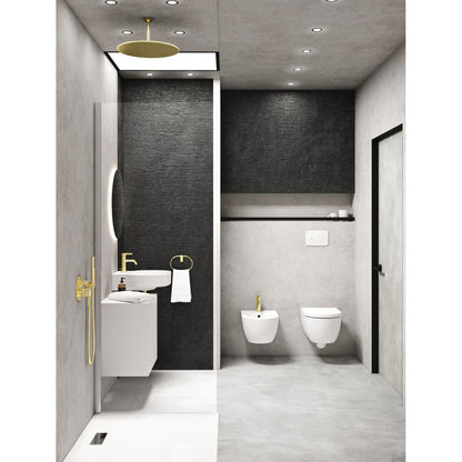 Ideal Standard IdealRain 400 mm Shower Head Gold Brushed 1 Function