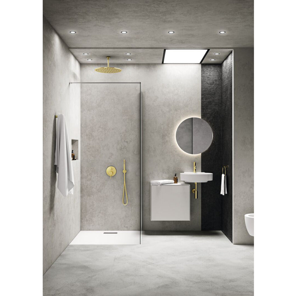 Ideal Standard IdealRain 400 mm Shower Head Gold Brushed 1 Function