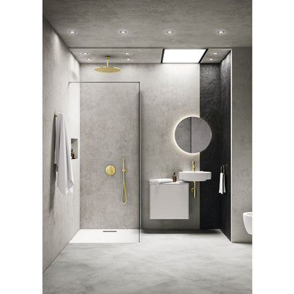 Ideal Standard IdealRain 400 mm Shower Head Gold Brushed 1 Function