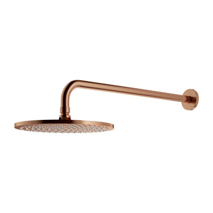 Omnires Slimline Shower Head in Brushed Copper