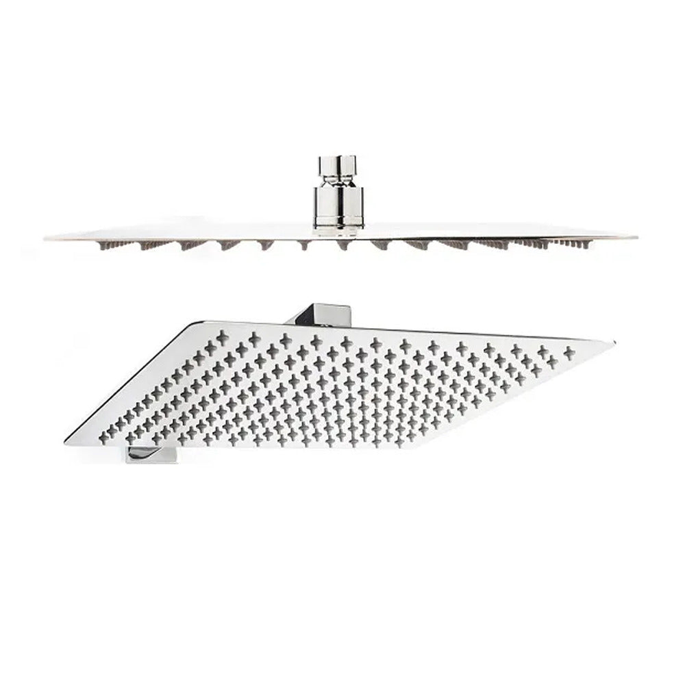 Rea Square Ultra Slim Square Shower Head 200x200 mm Chrome Gloss Finish