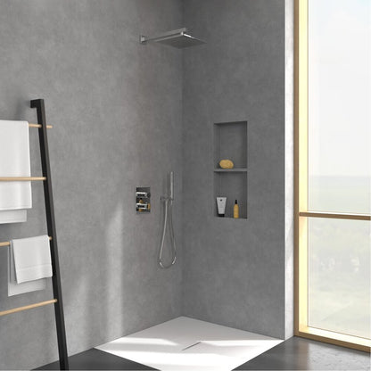 Квадратен душ глава Villeroy&Boch Universal 25x25 cm хром гланц 1 функция