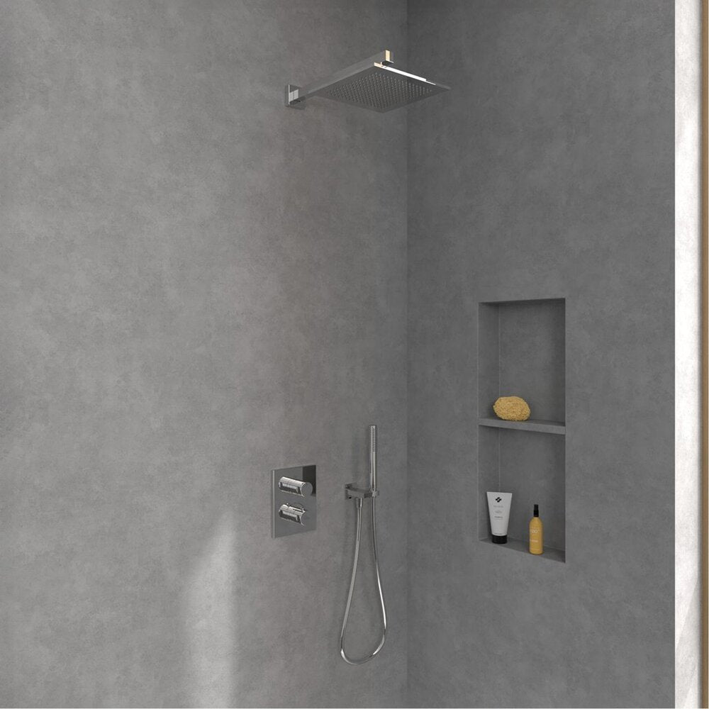 Квадратен душ глава Villeroy&Boch Universal 25x25 cm хром гланц 1 функция