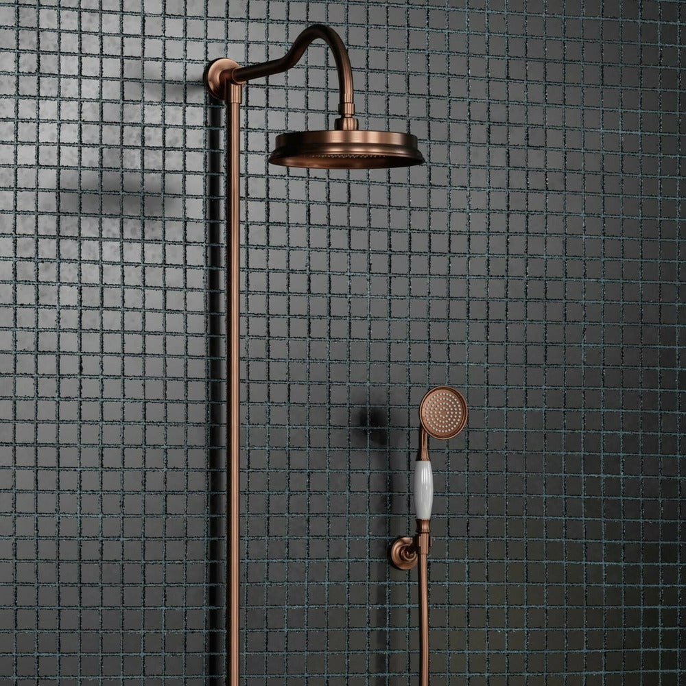 Omnires Armance Round Brushed Copper Shower Head