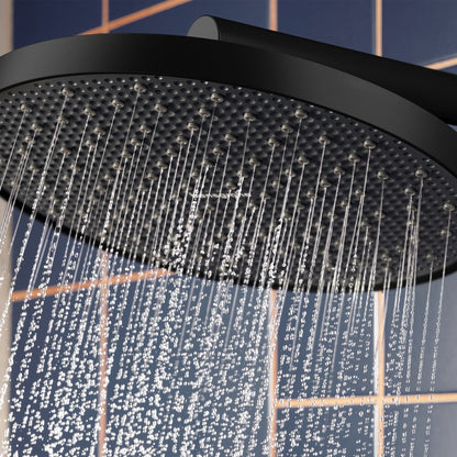 Кръгла душ глава Hansgrohe Activera S EcoSmart 24 cm матово черно 1 функция