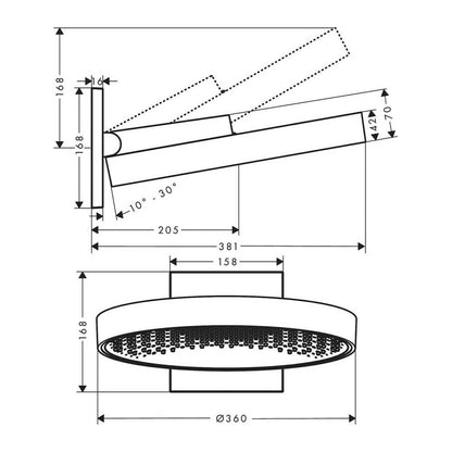 Смесител Hansgrohe Rainfinity 360 бял мат 1 функция