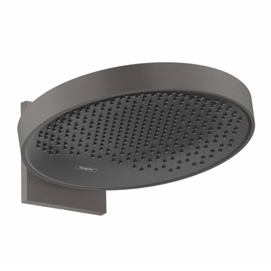 Hansgrohe Rainfinity 360 Round Shower Head in Black - Brushed Chrome 1 Function