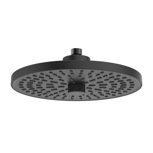 Round Aluminum Shower Head Ideal Standard Alu+ Matte Black 2 Functions