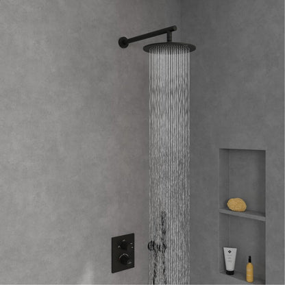 Кръгла душ глава Villeroy&Boch Universal 25 cm матово черно 1 функция