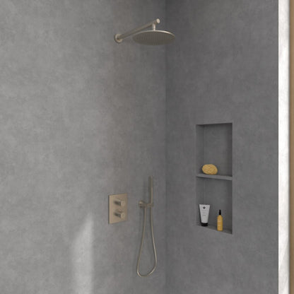 Кръгла душ глава Villeroy&Boch Universal 25 cm с brushed nickel 1 функция