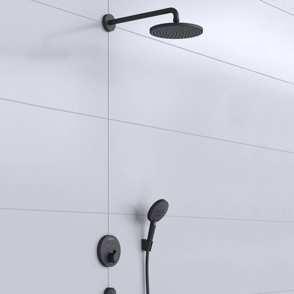 Смесител за душ Hansgrohe Raindance S PowderRain черен мат 1 функция