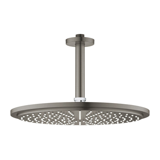 Grohe Rainshower Cosmopolitan 310 Shower Head and Arm in Hard Graphite Finish with 1 Function