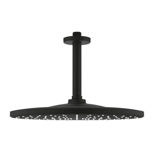 Grohe Rainshower Mono 310 Shower Head and Arm Matte Black with 1 Function