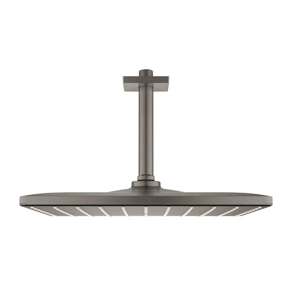 Grohe Rainshower Mono Cube 310 Shower Head and Arm in Hard Graphite