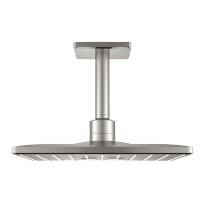Grohe Rainshower Mono Cube 310 Shower Head and Arm, Brushed Supersteel, 2 Functions