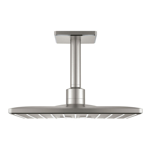 Grohe Rainshower Mono Cube 310 Shower Head and Arm, Brushed Supersteel, 2 Functions