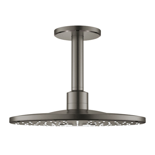 Grohe Rainshower SmartActive 310 Shower Head and Arm with 2 Functions in Brushed Hard Graphite