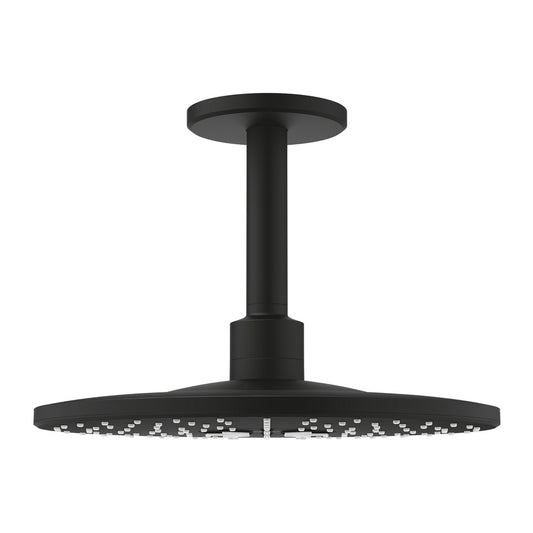 Grohe Rainshower SmartActive 310 Shower Head and Arm Matte Black with 2 Functions