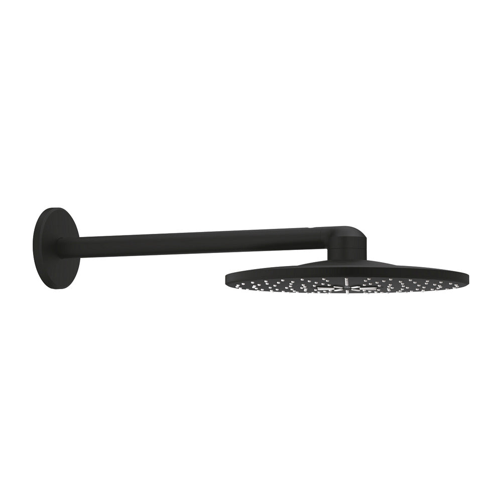 Grohe Rainshower SmartActive 310 Shower Head and Arm Matte Black 2 Functions