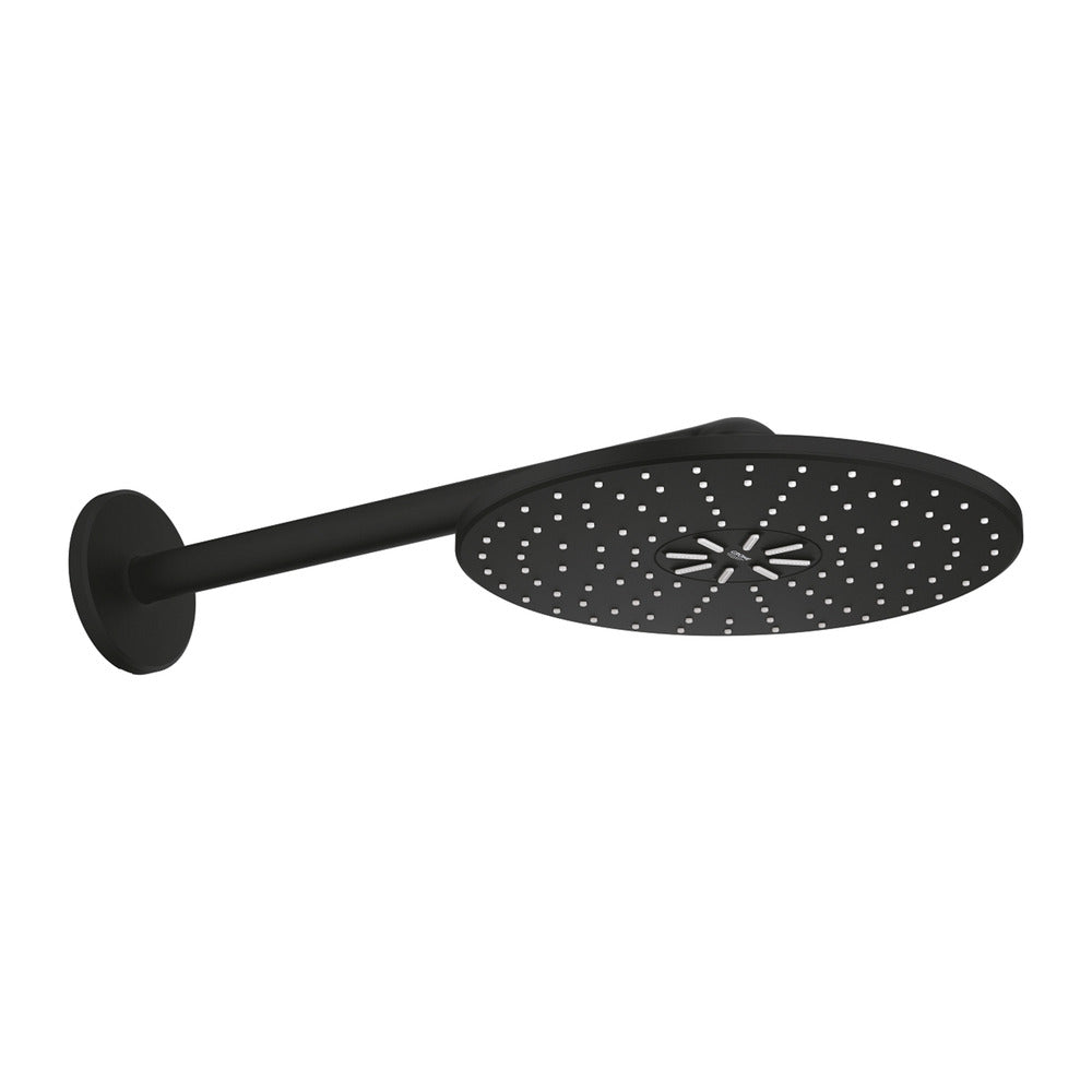 Grohe Rainshower SmartActive 310 Shower Head and Arm Matte Black 2 Functions