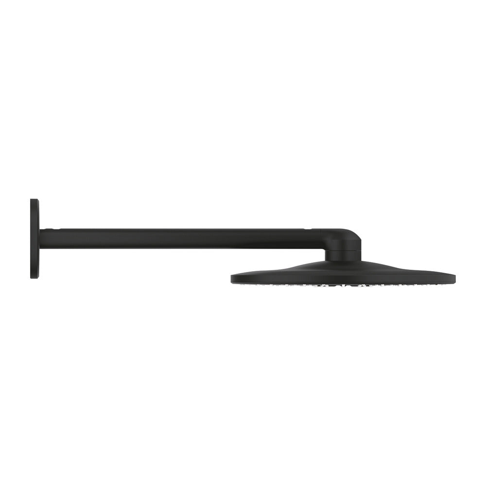 Grohe Rainshower SmartActive 310 Shower Head and Arm Matte Black 2 Functions