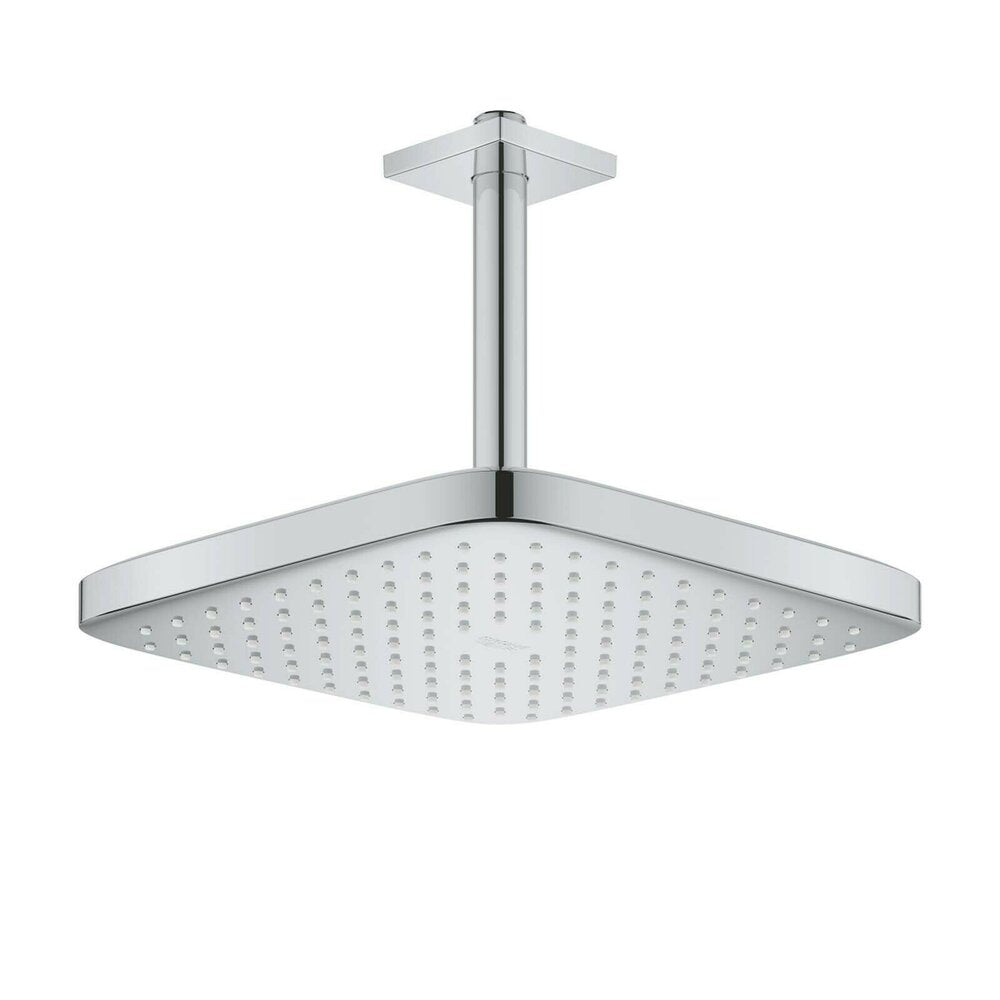 Grohe Tempesta 250 Cube Shower Head and Arm Chrome Square