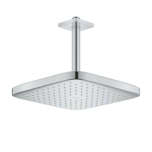 Grohe Tempesta 250 Cube Shower Head and Arm Chrome Square