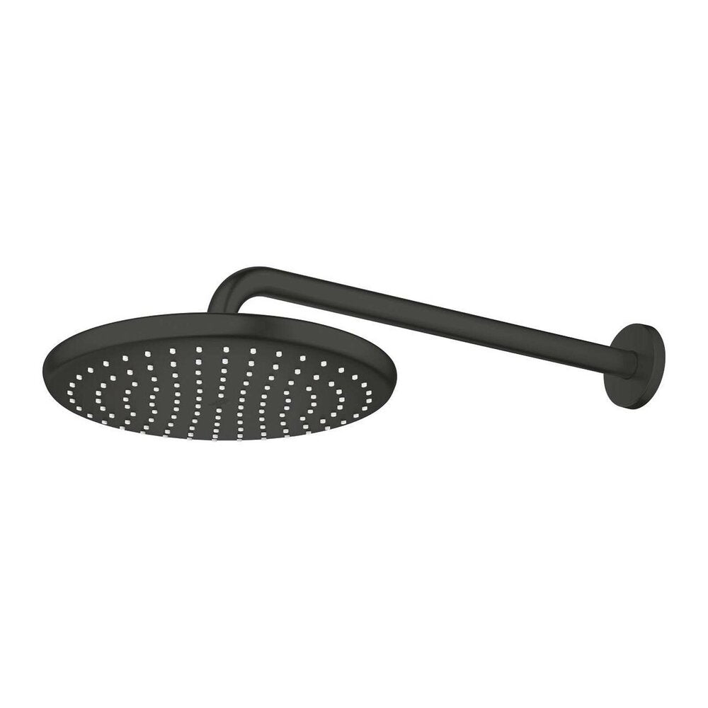 Черен матов душов капак и рамо Grohe Tempesta 250 Cube