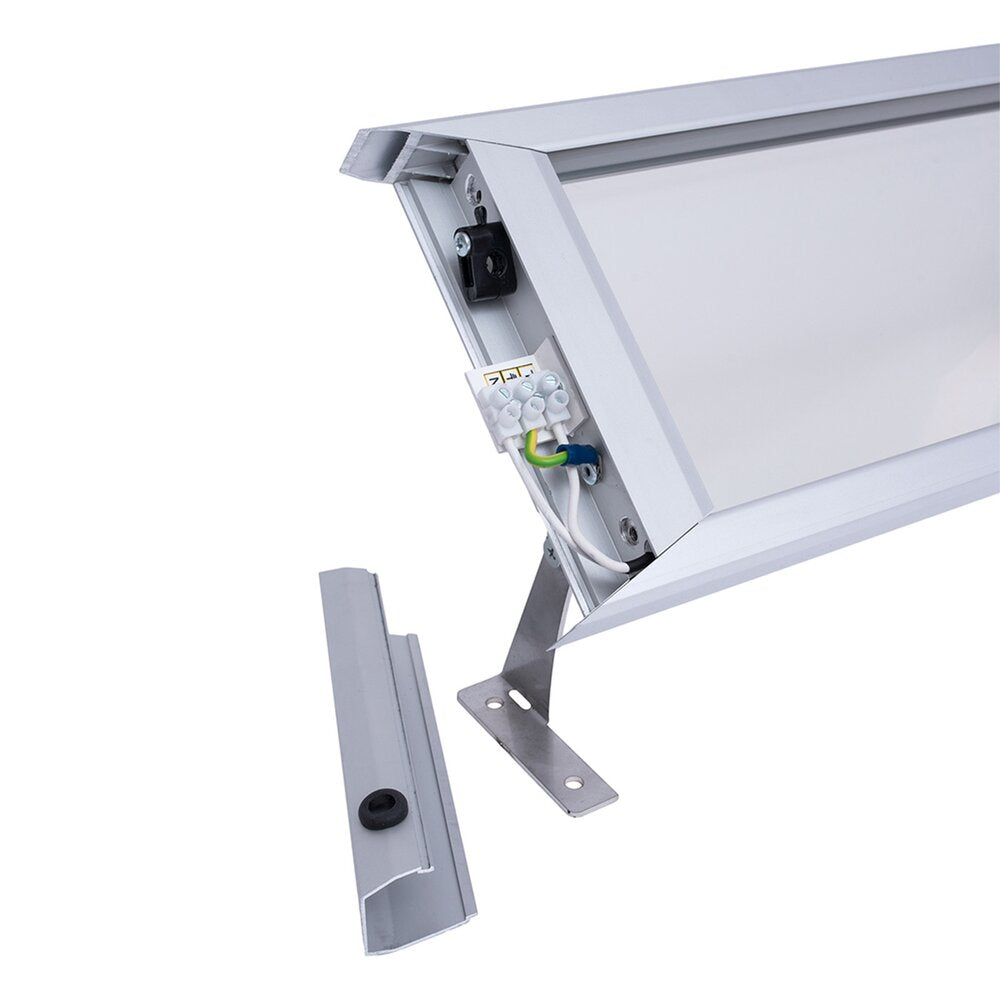 Инфрачервен радиатор Ilmit TGlass 550W алуминий - прозрачно стъкло