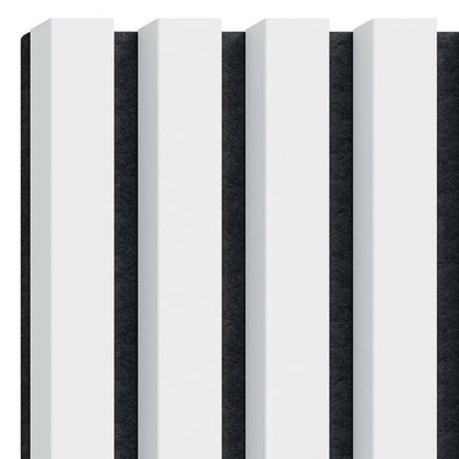 Декоративен/акустичен панел Lameo Mini MDF бял мат 30x275 см