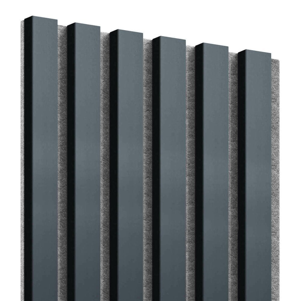 Decorative/Acoustic Slat Panel Lameo Mini Anthracite (Gray Felt) 30x275 cm