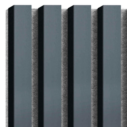 Decorative/Acoustic Slat Panel Lameo Mini Anthracite (Gray Felt) 30x275 cm