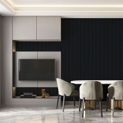 Decorative/Acoustic Slat Panel Lameo Mini Anthracite (Gray Felt) 30x275 cm