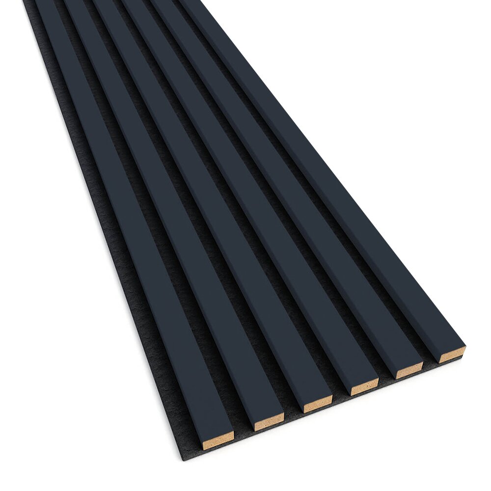 Декоративен/акустичен панел Lameo Mini от MDF, антрацит 30x275 см