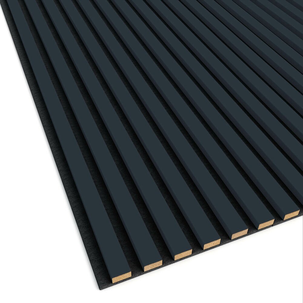 Декоративен/акустичен панел Lameo Mini от MDF, антрацит 30x275 см