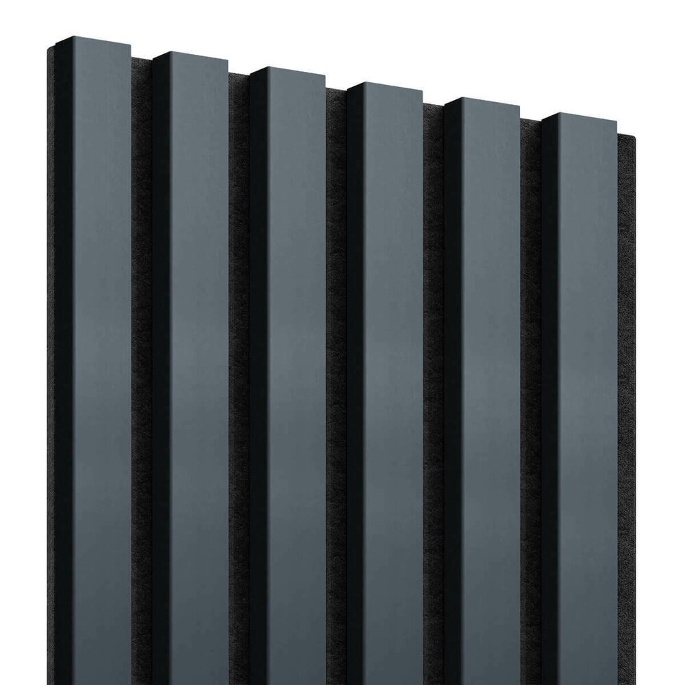 Декоративен/акустичен панел Lameo Mini от MDF, антрацит 30x275 см