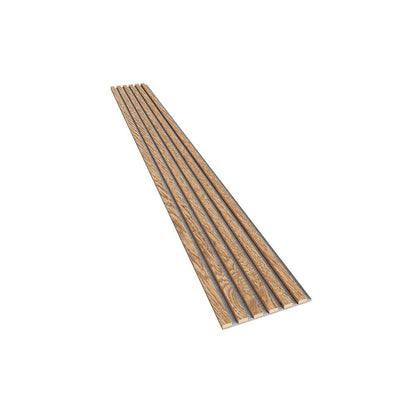 Декоративен/acoustic панел Lameo Mini, необработен дъбов фурнир (сиво филц) 30x270 см