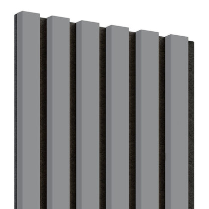 Декоративно/акустично рифлово пано Lameo Mini от MDF сиво 30x275 см
