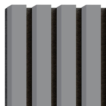 Декоративно/акустично рифлово пано Lameo Mini от MDF сиво 30x275 см