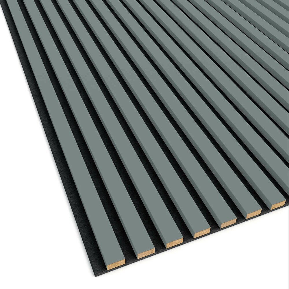 Decorative/Acoustic Slat Panel Lameo Mini MDF Khaki Finish 30x275 cm