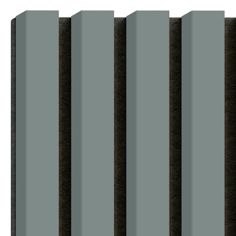 Decorative/Acoustic Slat Panel Lameo Mini MDF Khaki Finish 30x275 cm