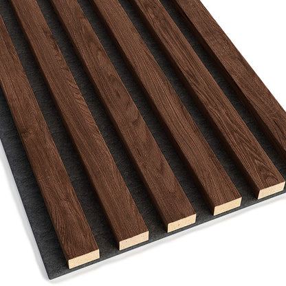 Декоративен/акустичен панел Lameo Mini от MDF, финиш орех 30x275 см