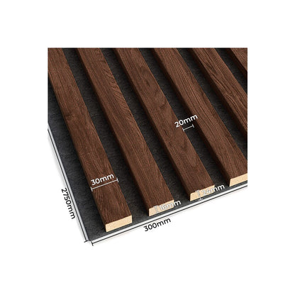 Декоративен/акустичен панел Lameo Mini от MDF, финиш орех 30x275 см