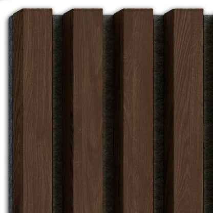 Декоративен/акустичен панел Lameo Mini от MDF, финиш орех 30x275 см