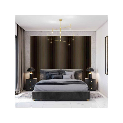 Декоративен/акустичен панел Lameo Mini от MDF, финиш орех 30x275 см