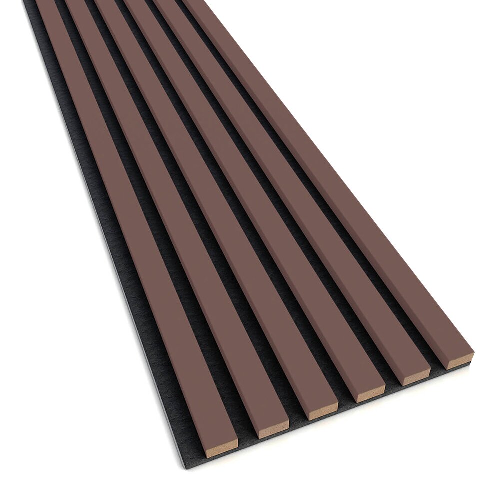 Декоративен/акустичен панел Lameo Mini от MDF, розово пудра, 30x275 см